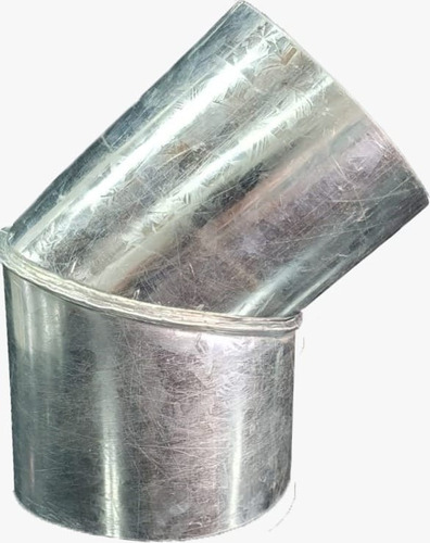 Codo Paras Tubo 4,5 PuLG. De 45° Galvanizado 0.5 Mm Espesor