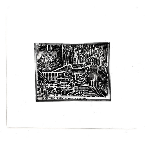 Obra De Arte Lámina Dibujo Original A Tinta Pequeño Formato