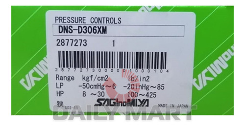 New In Box Saginomiya Dns-d306xm Controller -50cmhg~6 Aac