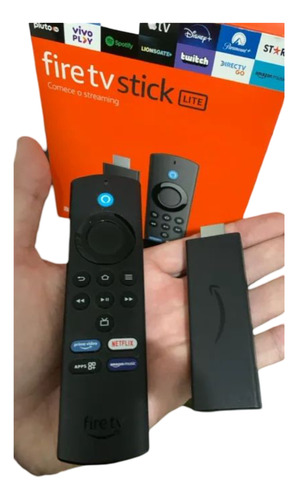 Fire Tv Stick Lite 2a Geração Alexa Amazon Bivolt Cor Preto Preto Padrão
