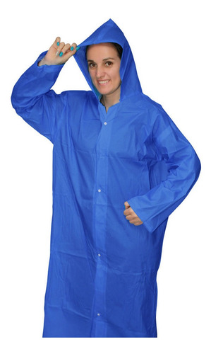 Poncho Pilot Capa De Lluvia Impermeable Pvc Forrado