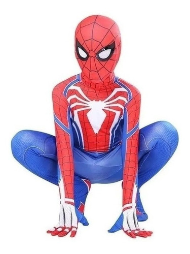 Disfraz De Spiderman Hombre Araña Ps4 Para Niños 110cm