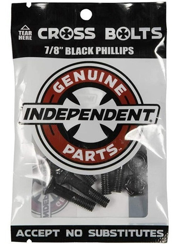Parafusos Independent: Cross Bolts Phillips  Black 7/8