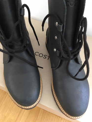 Botas- Borcegos Lacoste. Cuero. Mujer. Talle 35. Impecables!