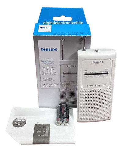 Radio Portatil Pocket Philips Fm/am A Pilas Entrada Audifono