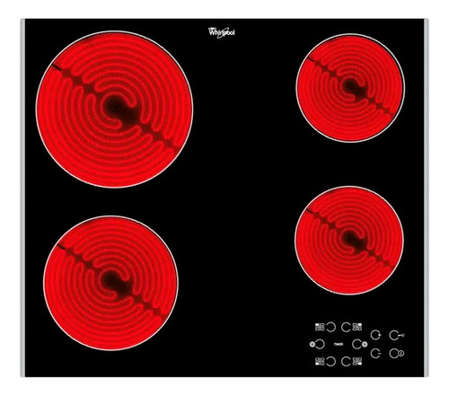 Anafe Eléctrico Whirlpool Ispirazione Akt8090 220v 4 Quemadr