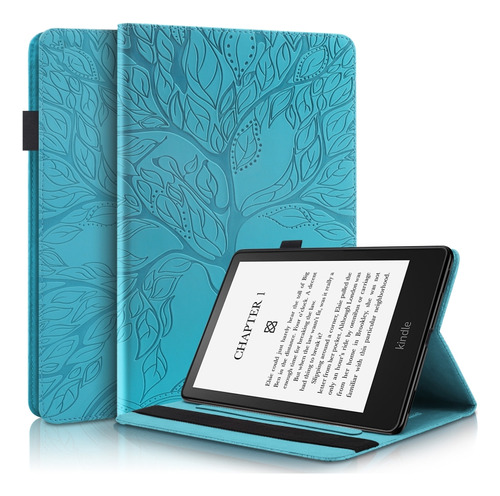 Funda Lake Blue Life Tree Para Amazon Kindle Paperwhite 5 20