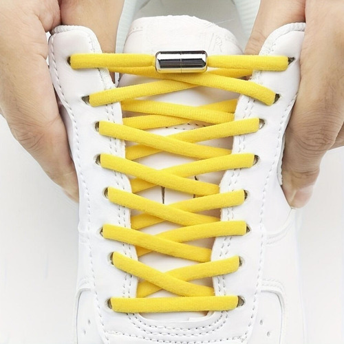 Cordones Elasticos Ajustables Para Zapatillas Adultos Niños Azul Marino