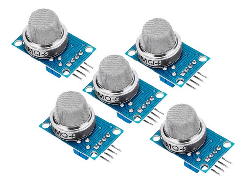 Kit 5 Piezas De Modulo Sensor Gas Combustible Carbono Mq-9