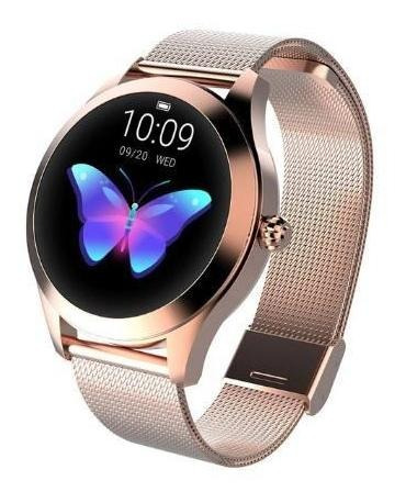 Reloj Inteligente Kw10 Smart Watch Dorado Bluetooth Hombre M