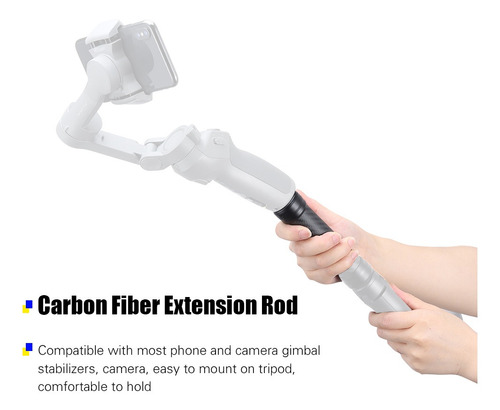Ulanzi Universal Cabron Fibra Extensão Rod 12cm Com