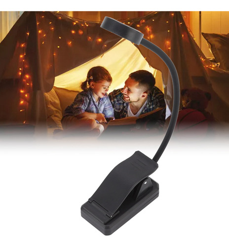 Luz De Leitura Usb Recarregável Lâmpada De Mesa Led