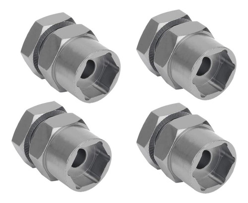 2 Metal 12mm A 17mm Rueda Hexagonal Hub Adaptador