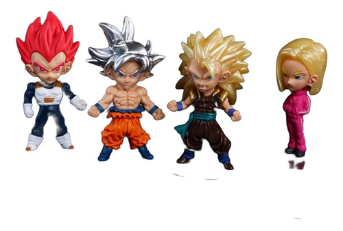 Set De 7 Pcs Dragon Ball Z Figura De Coleccion - Gohan Goku