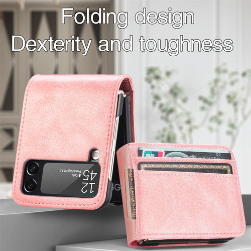 Funda Tipo Cartera De Piel Con Cobertura Total Para Samsung