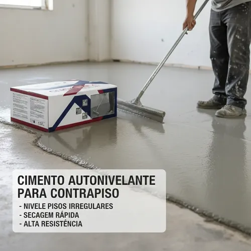 Cimento Autonivelante Secagem Rápida E Piso Durável | Parcelamento sem ...