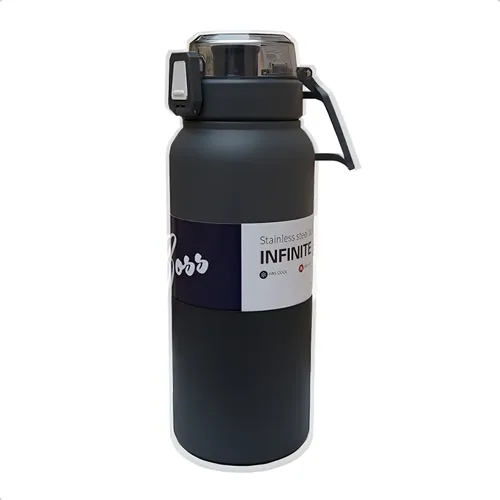 Garrafa Isotermica Inox Vacuo Premium Antivazamento 1 Litro