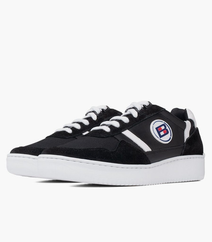 Imagen 2 de 4 de Zapatilla Long Beach Boating Hombre Cuero Lona Urbana