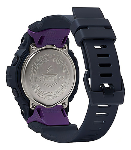 Reloj Casio G-shock S-series Gma-b800-8 Dama Color De La Correa Gris Oscuro Color Del Bisel Gris Oscuro Color Del Fondo Negro