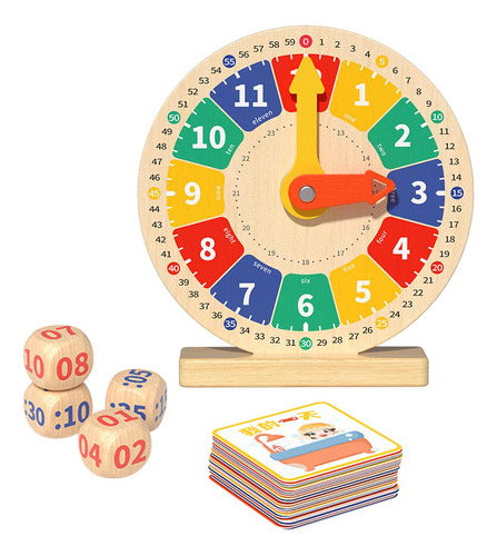 Juguete Montessori Reloj De Madera Juguete Para Niños Para