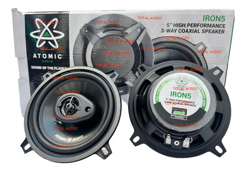 Bocinas Coaxiales 5 PLG Atomic Audio Iron5 600w Max 3 Vias