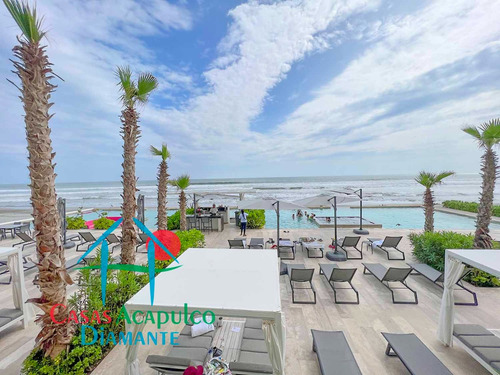 Cad Live Aqua Gh 3. Depa De Playa En Preventa Con Terraza, Alberca, Jacuzzi Y Vista Frontal Al Mar
