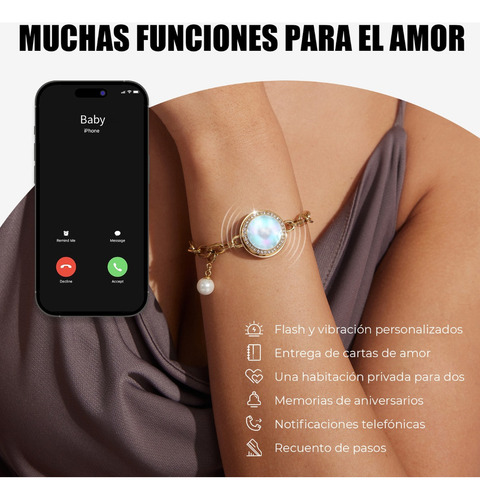 Pulsera Táctil De Larga Distancia Totwoo Soulmate Para Parej