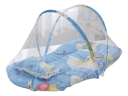 Cama Cuna Mosquitero Bebé Plegable Con Almohada Y Música