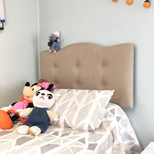 Respaldo Cama Corona Cuadro 1.5 Plazas Con Soporte