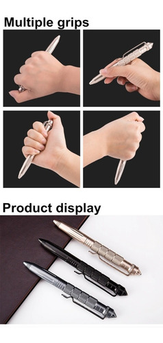 Imagen 7 de 9 de Lapicera Bolígrafo Táctico Kubotan Defensa Caja Ideal Regalo