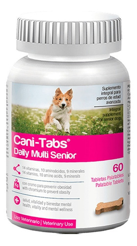Petmedica Cani Tabs Senior Vitaminico Perro 60 Tab Geriox