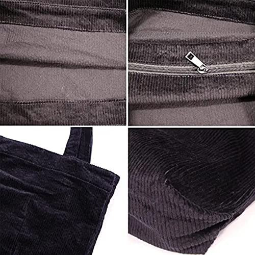 Bolso De Mano De Pana Para Mujer, Bolso De Hombro Informal