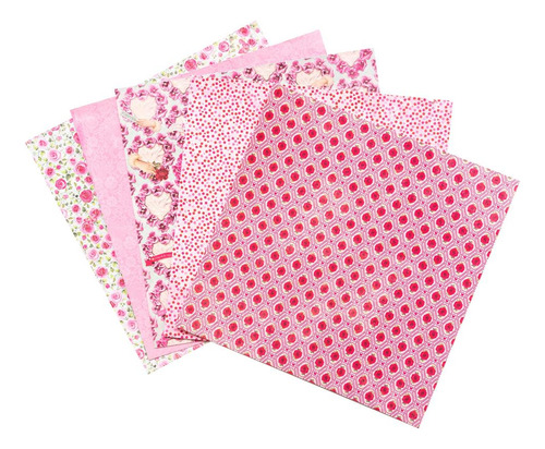 Block Papel 48 Hojas Amor San Valentin Corazon Rosa Scrapboo