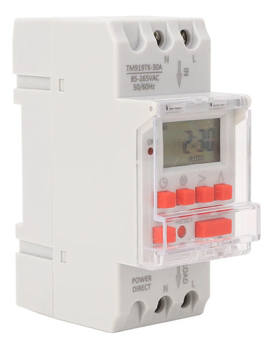 Time Relé Lcd, 12 V Dc, 30 A, Semanal Temporer De E