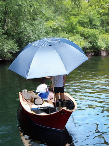 Guarda Sol Barco Aluminio Dupla Face Pesca 1,80m E 2,00m Cor Laminado Liso