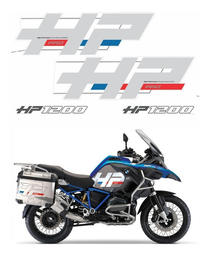 Adesivos Laterais Para Bmw R1200gs R1200 Gs Hp Edit 18669