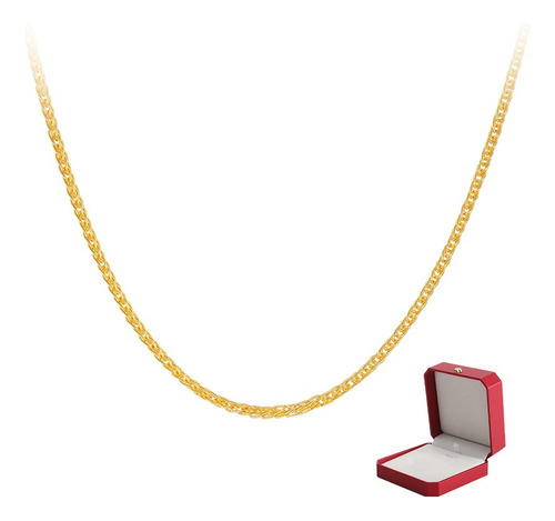 Collar Cadena Oro 10k Joyeria Regalo Para Mujer Moda