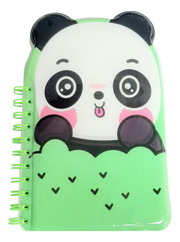 Libreta Kawaii De Panda + Esfero Panda