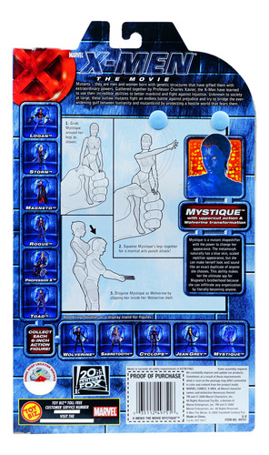 Marvel X Men The Movie Mystique & Wolverine Transformation
