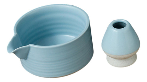 Juego De 2 Cuencos De Té Matcha Tradicional, Con Azul