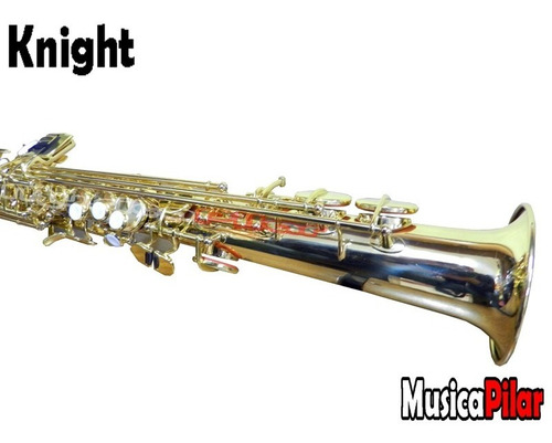 Saxo Soprano Knight Jbsst-400 Bb, Lllave F# . Musicapilar