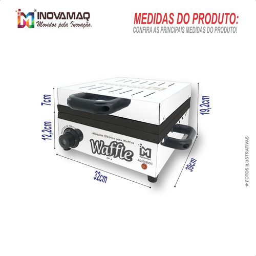 Imagem 6 de 8 de Máquina De Waffles Wafer Profissional - 220v - Antiaderente