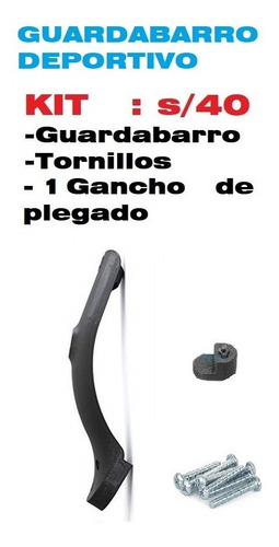 Imagen 3 de 9 de Guardabarro Deportivo (no Vibra, No Se Rompe) Xiaomi M365