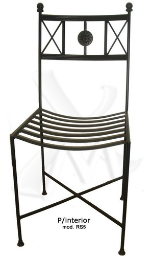 Imagen 3 de 3 de Mesa 120x80 + 4 Sillas De Hierro + Base Con Soles Ja5