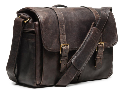 Ona Brixton Camera/laptop Messenger Bag (leather, Dark Truff