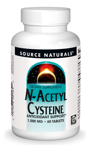 Source Naturals N-acetyl Cysteine, 1000mg, 60 Tabs | N-aceti