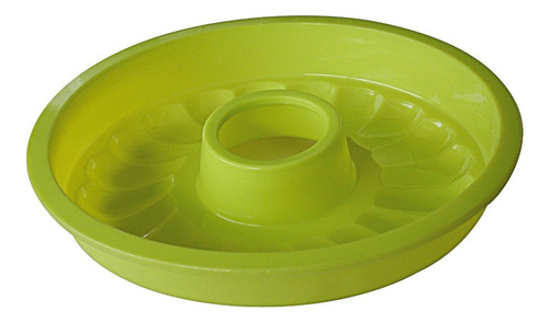 Savarin Bajo Molde De Silicona Para Flan Flanera 24cm Horno Color Verde