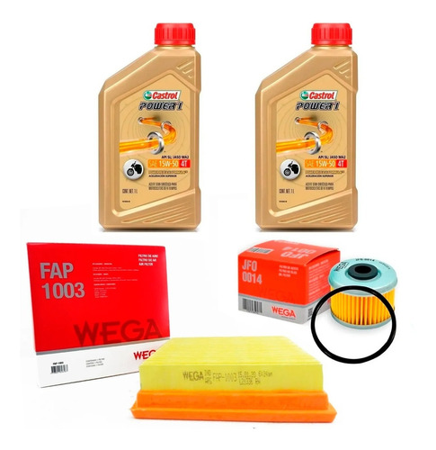 Kit Service Honda Xr 250 Tornado Castrol Wega Ryd