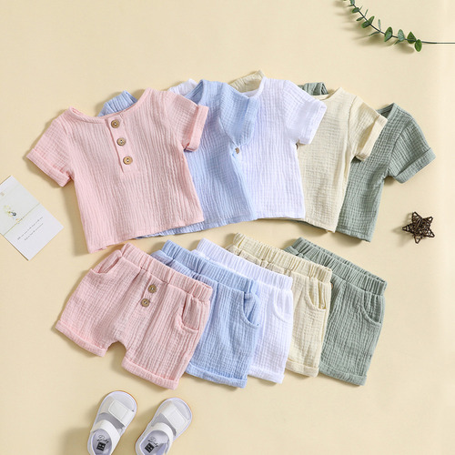 Camiseta De Verano De Algodón Y Lino, Pantalones Cortos Para