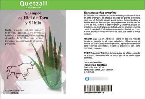 Shampo Quetzali Anticaida